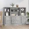 Image de vidaXL Buffets 3 pcs gris béton bois d'ingénierie3185307