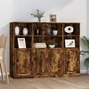 Image de vidaXL Buffets 3 pcs chêne fumé bois d'ingénierie