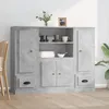 Image de vidaXL Vidaxl Buffets 3 Pcs Gris Béton Bois D'ingénierie