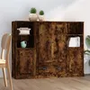Image de vidaXL Buffets 3 pcs chêne fumé bois d'ingénierie