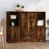 Image de vidaXL Buffets 3 pcs chÃªne fumÃ© bois d'ingÃ©nierie