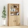 Image de vidaXL Buffet haut Chêne sonoma Bois d'ingénierie3185362