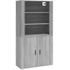 Image de vidaXL Buffet haut Sonoma gris Bois d'ingÃ©nierie