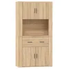Image de vidaXL Buffet haut ChÃªne sonoma Bois d'ingÃ©nierie