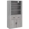 Image de vidaXL Buffet haut Sonoma gris Bois d'ingÃ©nierie