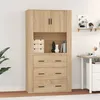 Image de vidaXL Buffet haut Chêne sonoma Bois d'ingénierie3185386