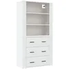Image de vidaXL Buffet haut Blanc Bois d'ingÃ©nierie