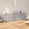 Image de vidaXL Buffets 3 pcs gris béton bois d'ingénierie3185427