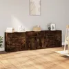 Image de vidaXL Buffets 3 pcs Chêne fumé Bois d'ingénierie