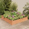 Image de vidaXL Lit surélevé de jardin doublure 120x120x25 cm bois massif sapin364293