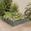 Image de Vidaxl Lit SurÃ©levÃ© De Jardin Doublure 120x120x25 Cm Bois Massif Sapin
