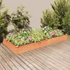 Image de vidaXL Lit surélevé de jardin doublure 240x120x25 cm bois massif sapin364302