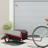 Image de Remorque Pour VÃ©lo Noir Et Rouge 30 Kg Fer
