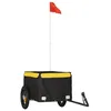 Image de Remorque Pour VÃ©lo Noir Et Jaune 30 Kg Fer