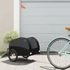 Image de Vidaxl Remorque De VÃ©lo Noir 30 Kg Fer