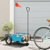 Image de Vidaxl Remorque De VÃ©lo Bleu Tissu Oxford Et Fer