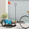 Image de Vidaxl Remorque De VÃ©lo Bleu Tissu Oxford Et Fer