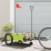 Image de vidaXL Remorque de vélo vert et noir tissu oxford et fer94200