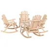 Image de vidaXL Ensemble de salon de jardin 5 pcs bois massif d'épicéa