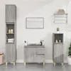 Image de vidaXL Ensemble d'armoires de salle de bain 3 pcs sonoma gris3185541
