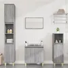 Image de vidaXL Ensemble de meubles de salle de bain 3 pcs Sonoma gris3185587