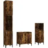 Image de vidaXL Vidaxl Ensemble De Meubles De Salle De Bain 3 Pcs Chêne Fumé