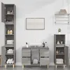 Image de vidaXL Ensemble de meubles de salle de bain 3 pcs Sonoma gris3185603