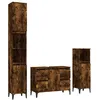 Image de Vidaxl Ensemble De Meubles De Salle De Bain 3 Pcs ChÃªne FumÃ©