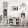 Image de vidaXL Ensemble de meubles de salle de bain 3 pcs Sonoma gris3185619