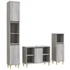 Image de vidaXL Ensemble de meubles de salle de bain 3 pcs Sonoma gris