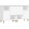 Image de vidaXL Buffets 2 pcs blanc 60x35x70 cm bois d'ingÃ©nierie
