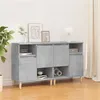 Image de vidaXL Buffets 2 pcs gris béton 60x35x70 cm bois d'ingénierie