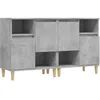 Image de vidaXL Buffets 2 pcs gris bÃ©ton 60x35x70 cm bois d'ingÃ©nierie