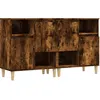 Image de vidaXL Buffets 2 pcs chÃªne fumÃ© 60x35x70 cm bois d'ingÃ©nierie