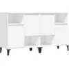 Image de vidaXL Buffets 2 pcs blanc 60x35x70 cm bois d'ingÃ©nierie
