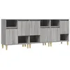 Image de vidaXL Buffets 3 pcs sonoma gris 60x35x70 cm bois d'ingÃ©nierie