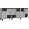 Image de vidaXL Vidaxl Buffets 3 Pcs Sonoma Gris 60x35x70 Cm Bois D'ingénierie