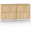 Image de vidaXL Buffets 2 pcs chÃªne sonoma 60x35x70 cm bois d'ingÃ©nierie