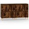 Image de vidaXL Buffets 2 pcs chÃªne fumÃ© 60x35x70 cm bois d'ingÃ©nierie