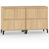 Image de vidaXL Buffets 2 pcs chÃªne sonoma 60x35x70 cm bois d'ingÃ©nierie