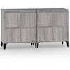 Image de vidaXL Buffets 2 pcs sonoma gris 60x35x70 cm bois d'ingÃ©nierie