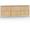 Image de vidaXL Buffets 3 pcs chÃªne sonoma 60x35x70 cm bois d'ingÃ©nierie