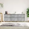 Image de vidaXL Buffets 3 pcs gris béton 60x35x70 cm bois d'ingénierie3185771