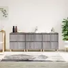 Image de vidaXL Buffets 3 pcs sonoma gris 60x35x70 cm bois d'ingénierie3185773