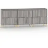 Image de vidaXL Buffets 3 pcs sonoma gris 60x35x70 cm bois d'ingÃ©nierie