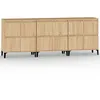 Image de vidaXL Buffets 3 pcs chêne sonoma 60x35x70 cm bois d'ingénierie