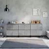 Image de vidaXL Buffets 3 pcs gris béton 60x35x70 cm bois d'ingénierie3185779