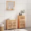 Image de vidaXL Ensemble de meubles de salle de bain 3 pcs Bois massif de noyer3185784