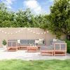 Image de vidaXL Vidaxl Salon De Jardin 10 Pcs Avec Coussins Bois Massif Douglas