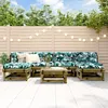 Image de Vidaxl Salon De Jardin 7 Pcs Bois De Pin ImprÃ©gnÃ©